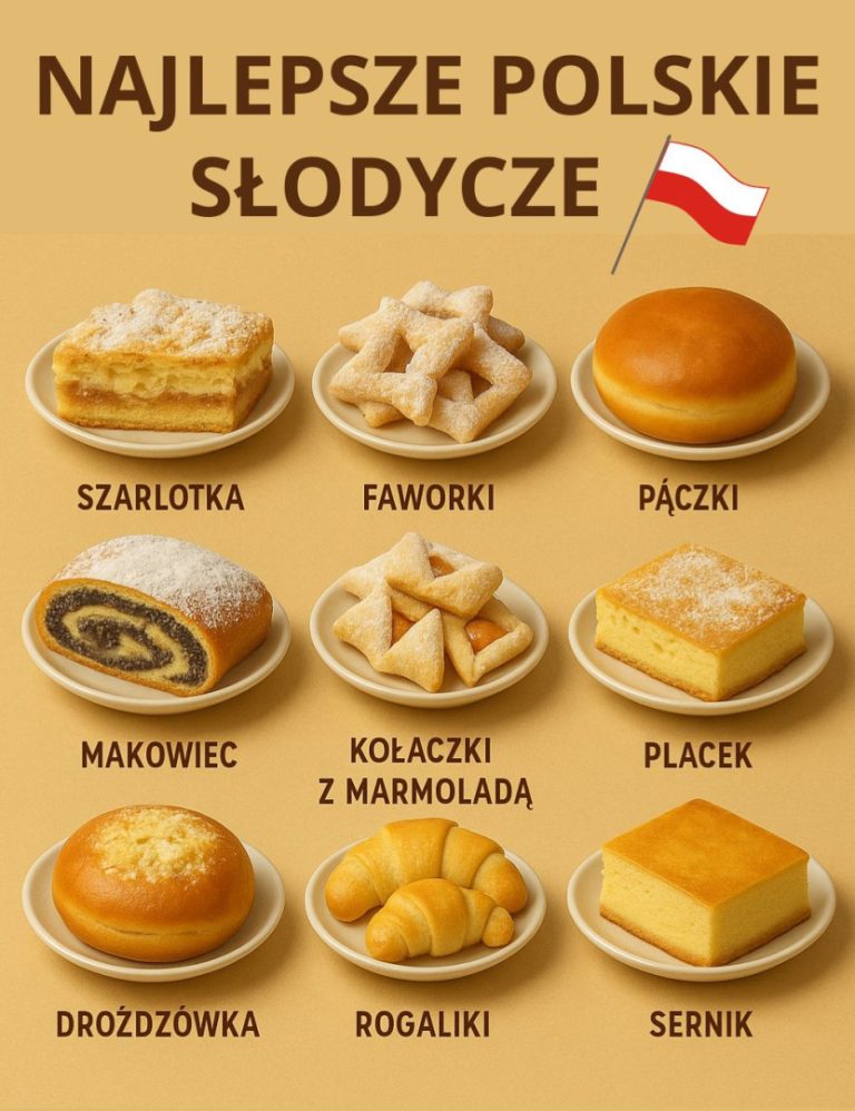 Polskie słodycze rzeczywiście mają wiele do zaoferowania. Oto kilka popularnych polskich słodyczy, które warto poznać: