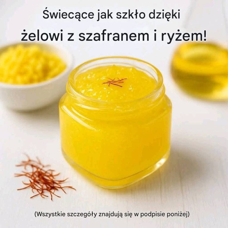 Żel z szafranem i ryżem dla natychmiastowego blasku