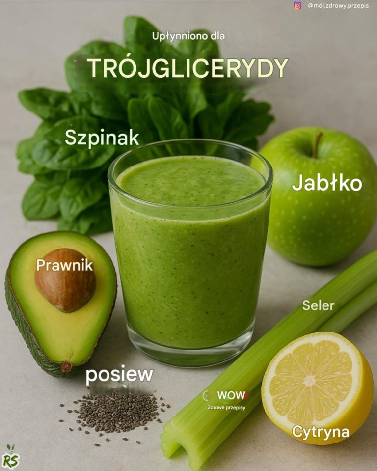 Zielony koktajl na wysoki poziom trójglicerydów