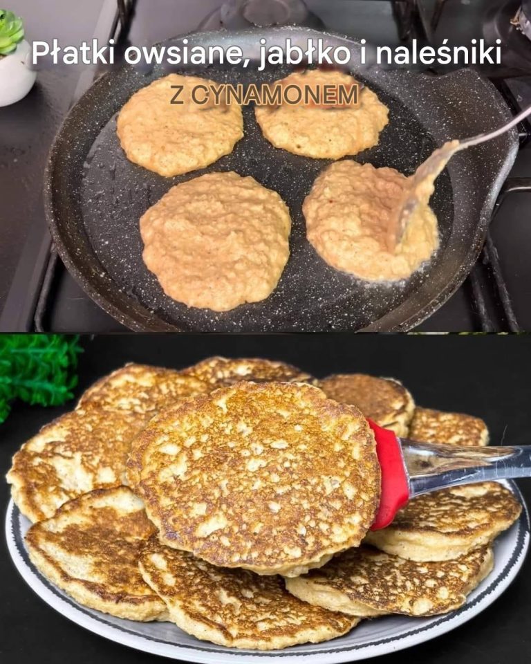Naleśniki owsiane z jabłkiem i cynamonem