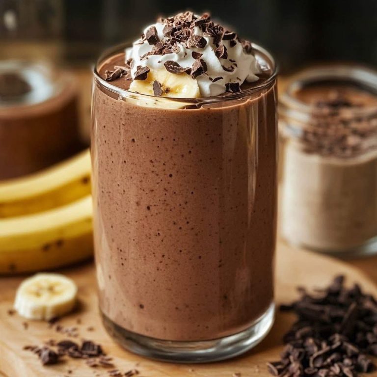 Wykwintny koktajl mleczny bananowo-czekoladowy