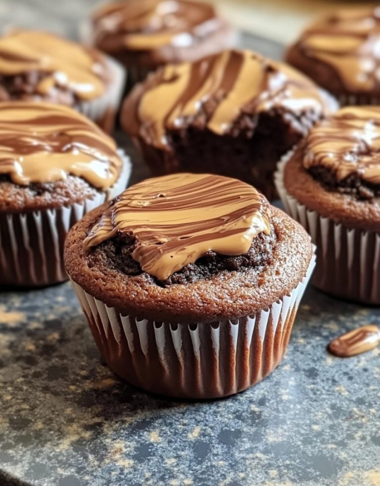 Pyszne marmurkowe muffiny z Nutellą