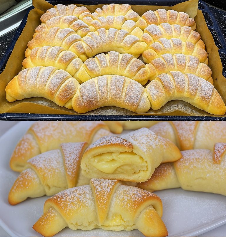 Babcine rożki budyniowe pieczone w kilka minut
