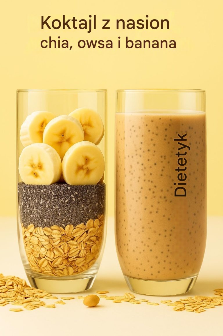 Koktajl z nasion chia, owsa i banana: energia, zdrowie i dobre samopoczucie zamknięte w jednej szklance