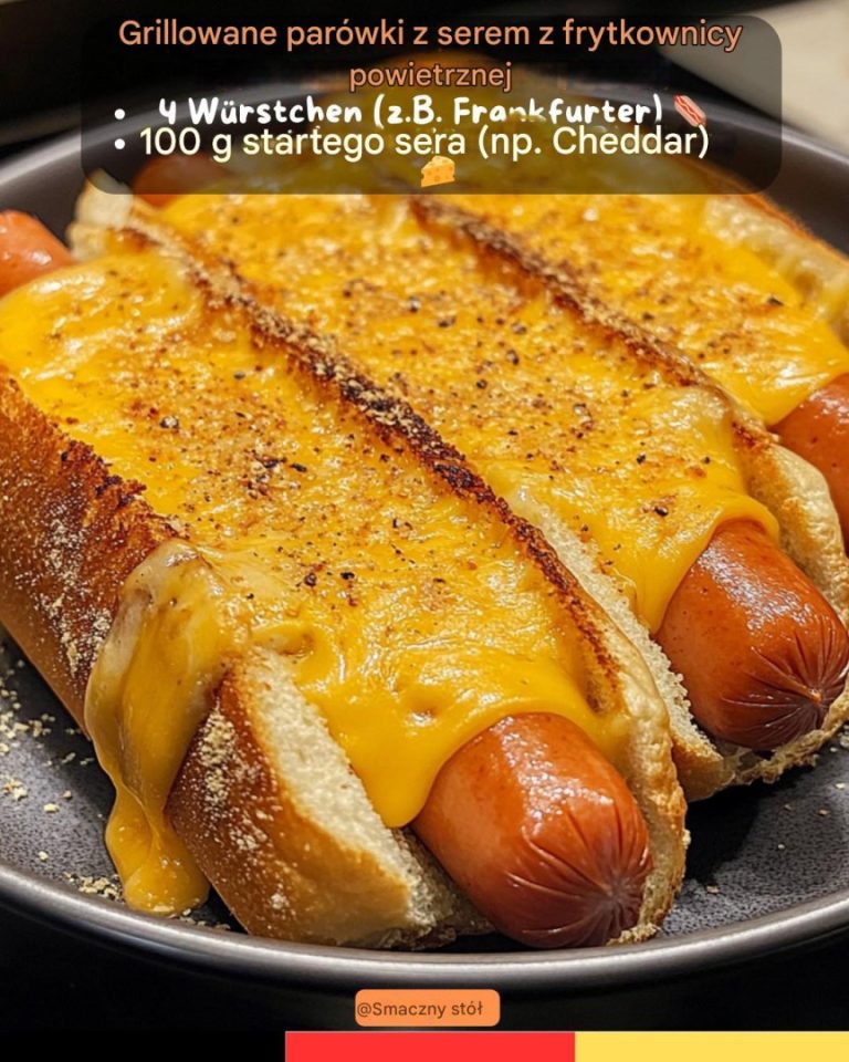 Grillowane parówki z serem z frytkownicy powietrznej