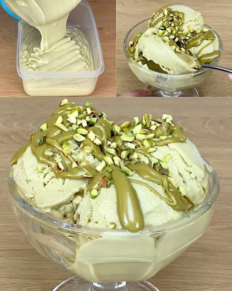 Lody pistacjowe bez mieszania (3 składniki, niezwykle kremowe!)
