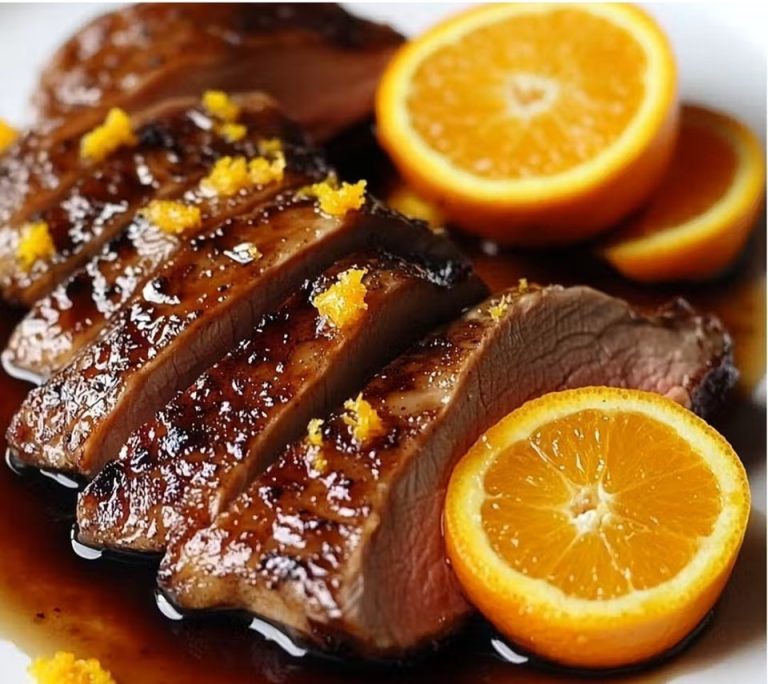 Entenbrust z pomarańczą i octem balsamicznym