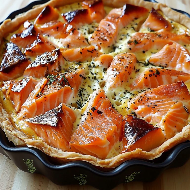 Quiche z łososiem i serem: miękkie i pyszne