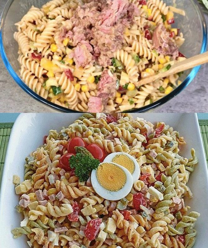 Salade de nudité au poisson de Thun
