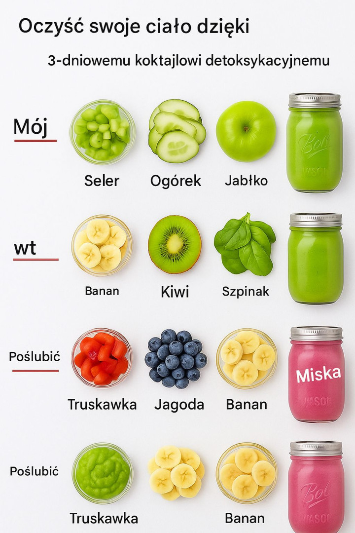 3-dniowy plan koktajli spalających tłuszcz