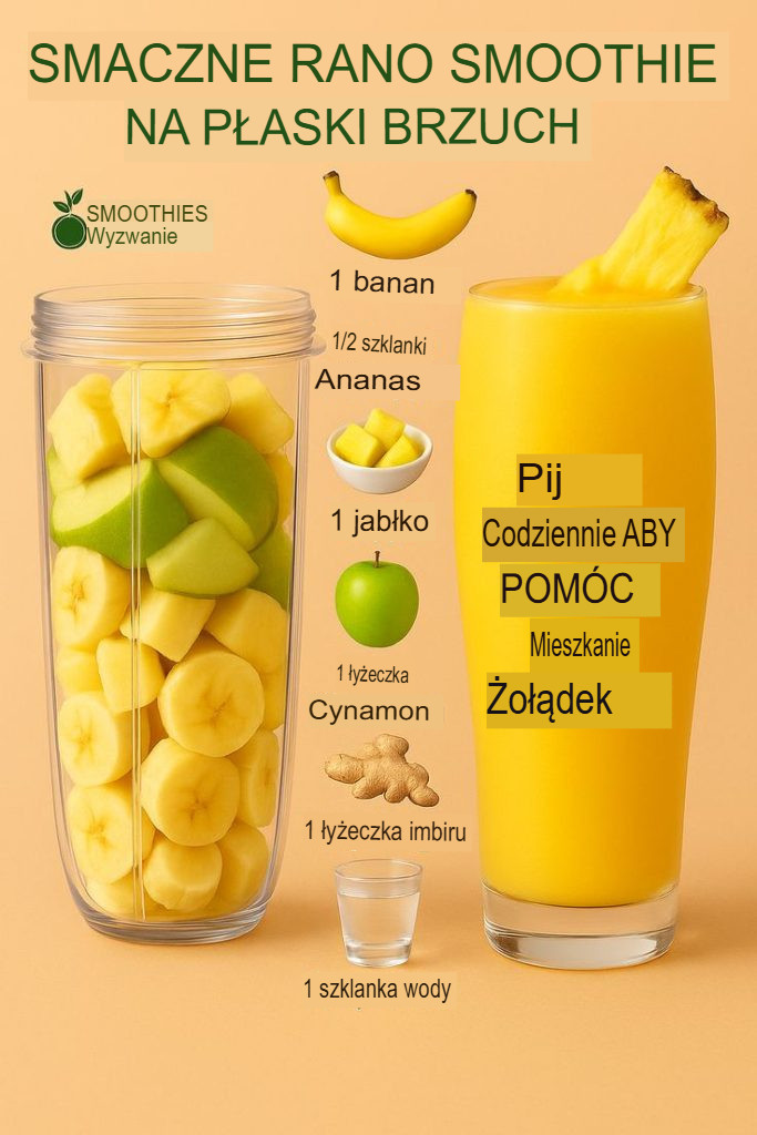 Poranny koktajl na płaski brzuch