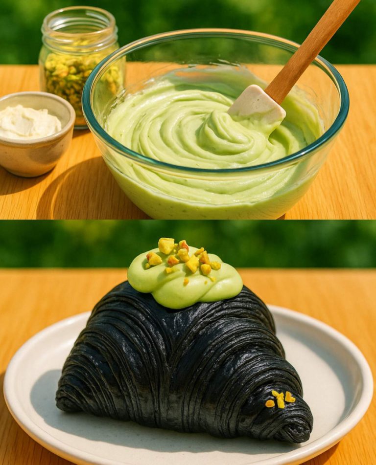 Croissant immersyjny z czarnymi pistacjami
