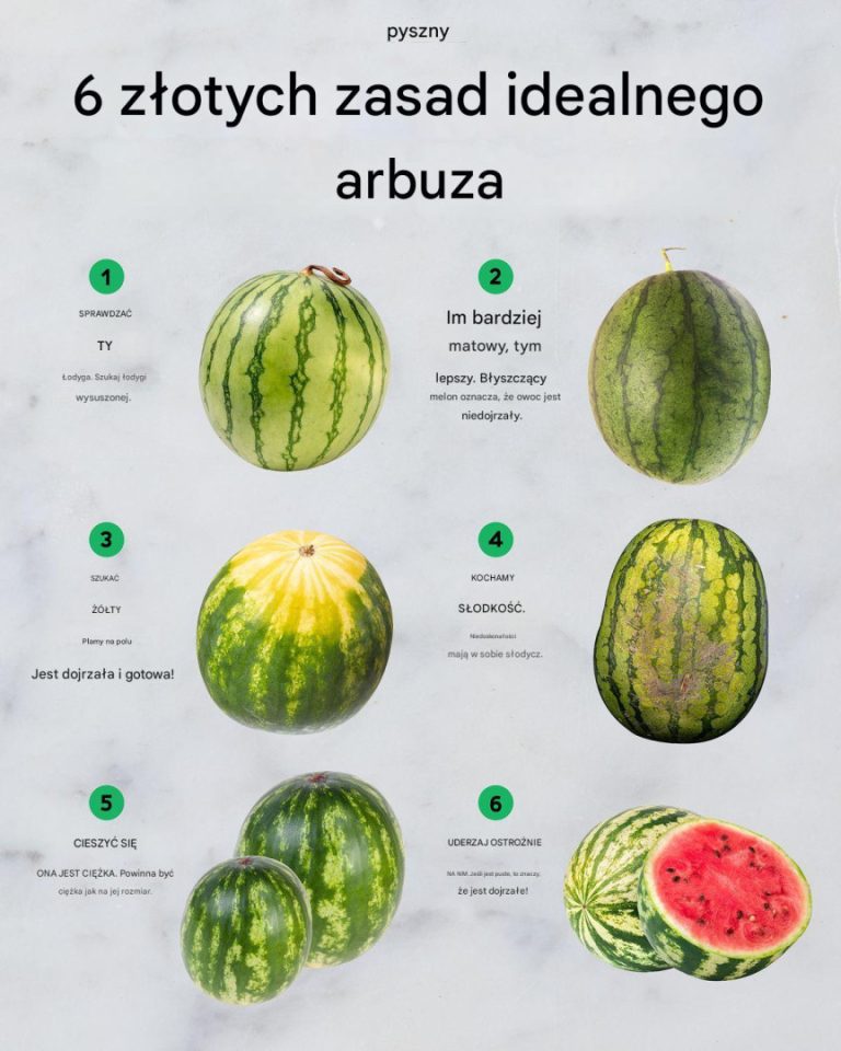 6 złotych zasad wyboru idealnego arbuza według ekspertów