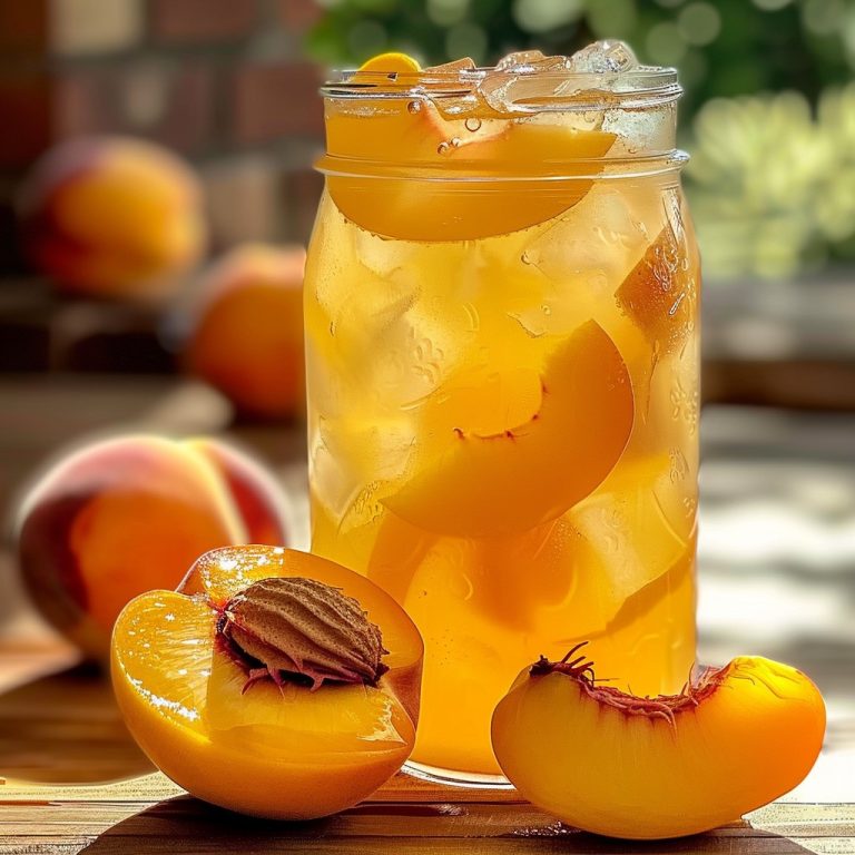 Orzeźwiająca lemoniada brzoskwiniowa