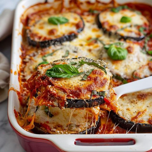 Pieczony bakłażan po parmezańsku