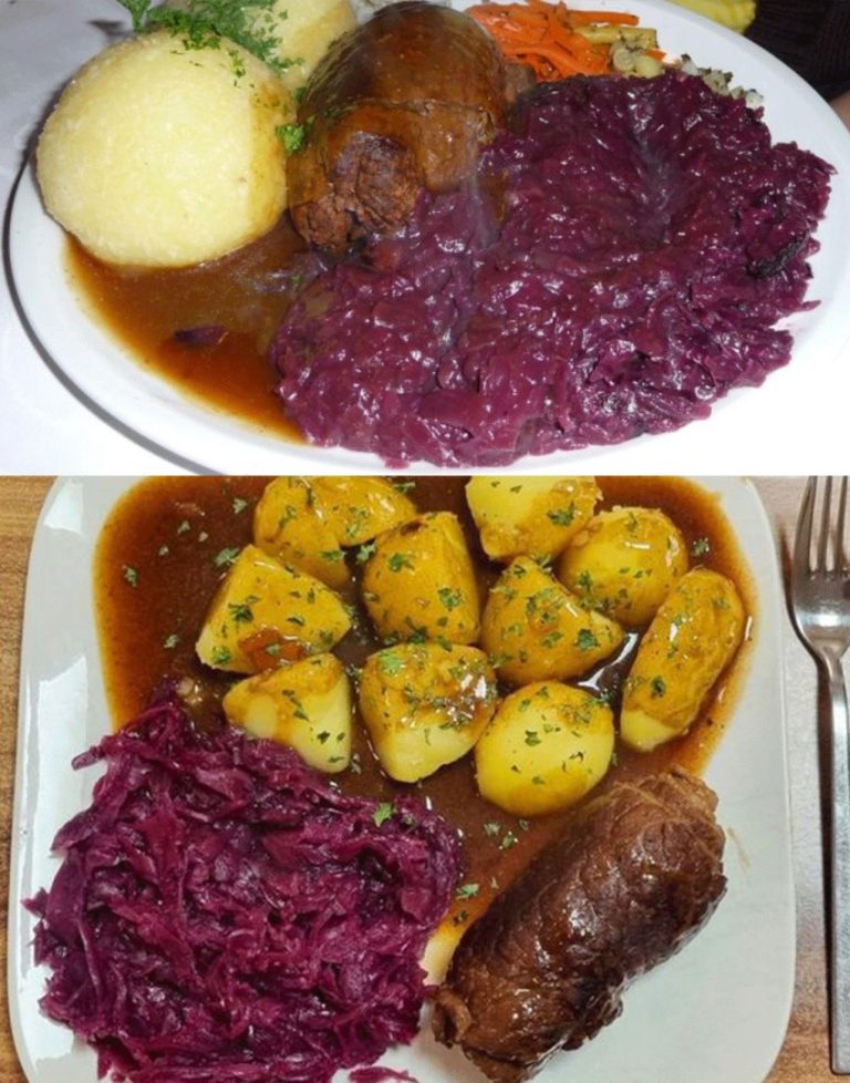 Roladki z czerwoną kapustą i ziemniakami