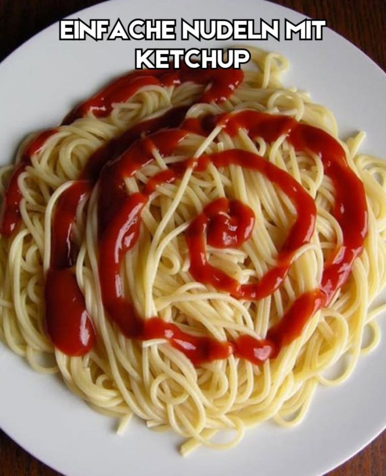 Proste null z ketchupem