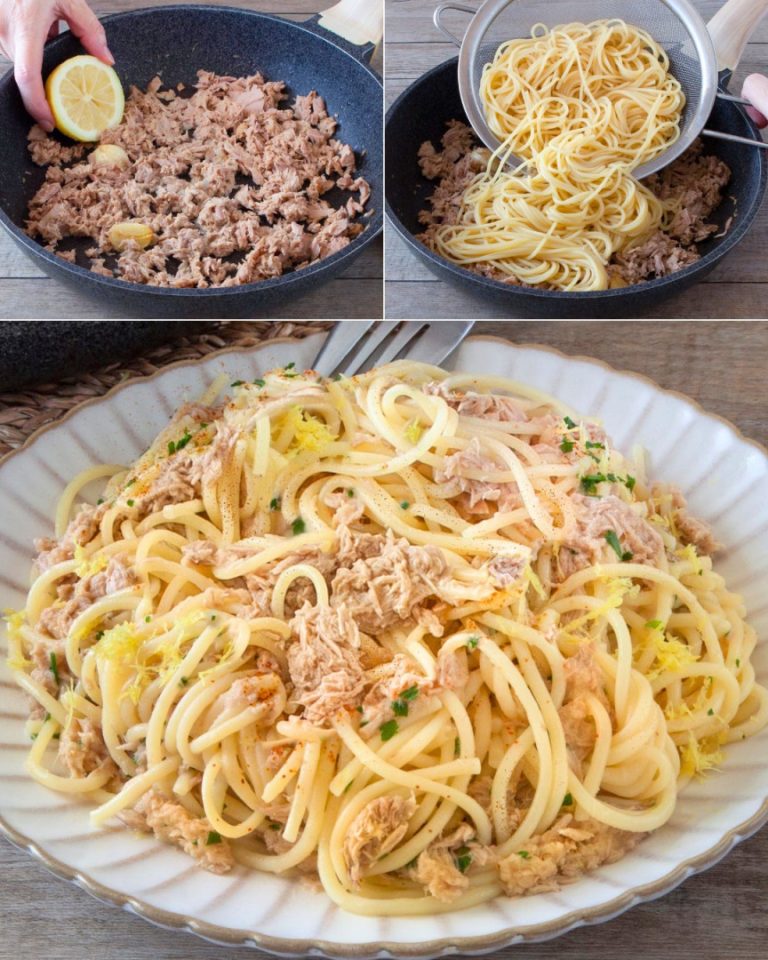 Spaghetti z tuńczykiem i cytryną: przepis na szybką i aromatyczną pierwszą potrawę