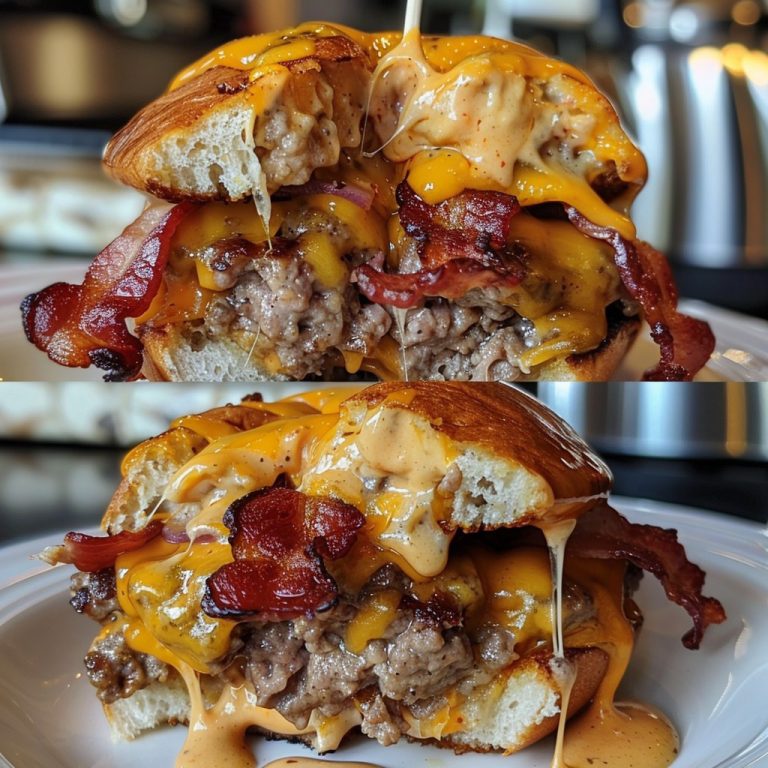 Cheeseburgery z wołowiną i bekonem