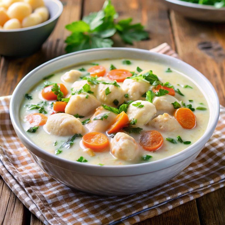 Zupa z kurczakiem i gnocchi