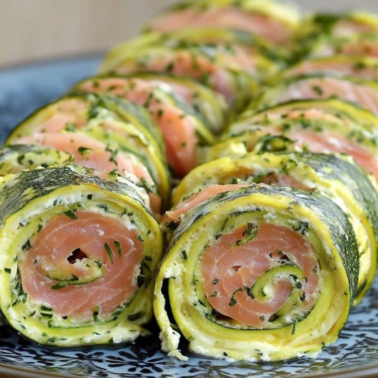 Czas przygotowania: 30 minut 4 porcje  Składniki: 2 średnie cukinie (łącznie ok. 400 g) 4 jajka 150 g serka śmietankowego typu Philadelphia 4 plastry wędzonego łososia 2 łyżki posiekanego szczypiorku 1 łyżka posiekanego koperku (opcjonalnie) 1 łyżka oliwy z oliwek Sól i pieprz do smaku   Przygotowanie: