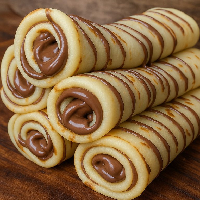 Zwijane naleśniki czekoladowe
