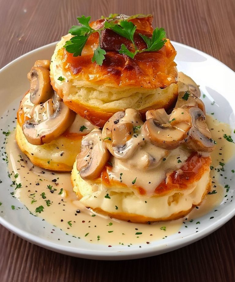 Kurczak i grzyby Vol-au-Vent