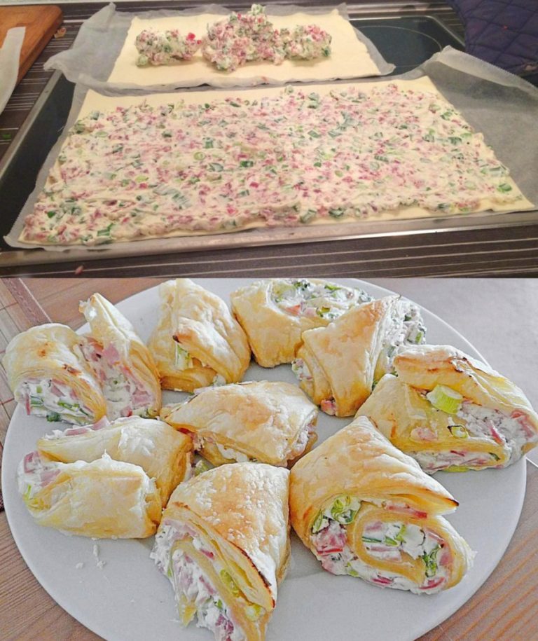 Po prostu pyszne i przygotowane w kilka minut, tarte flambée roll