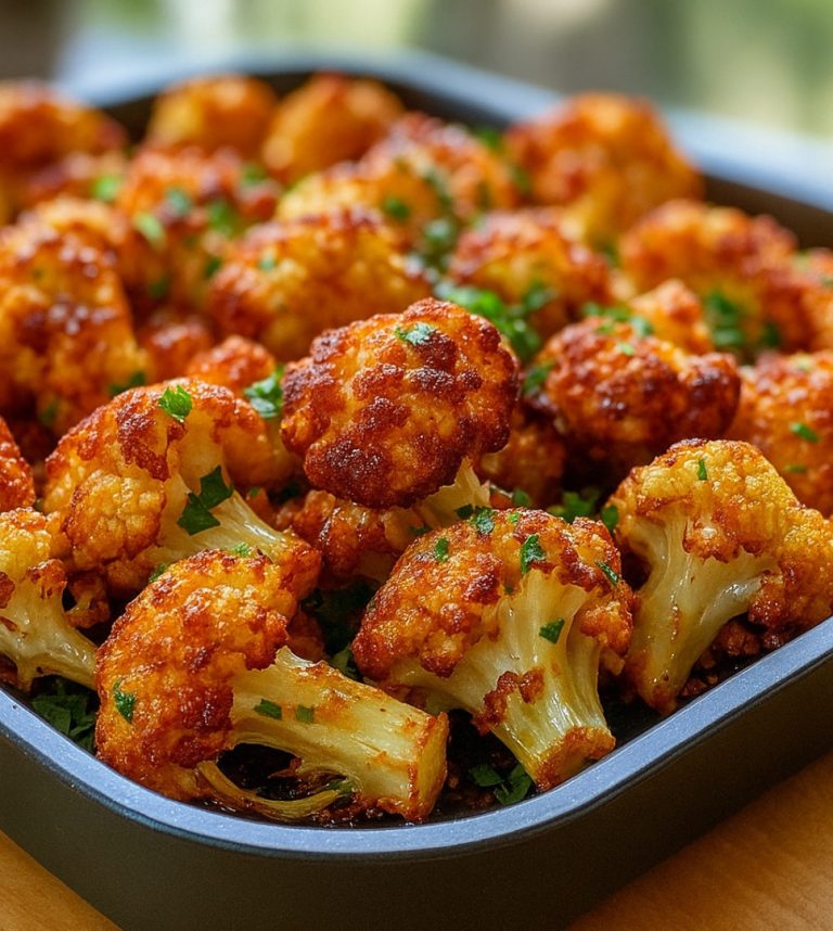 Wyjątkowa i zdrowa przekąska – pieczony kalafior z chrupiącym aromatem! 🍽️✨