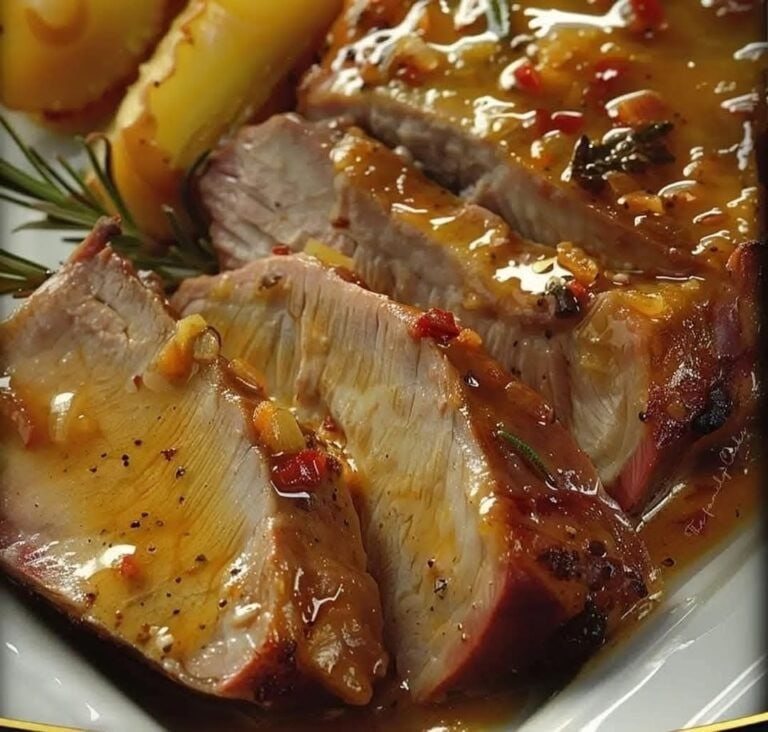 LOMO DE CERDO EN SALSA.