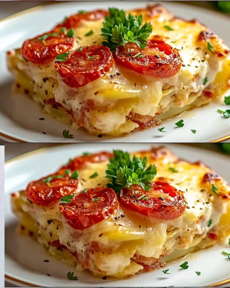 Receta de Pollo con Papas al Horno y Tomate
