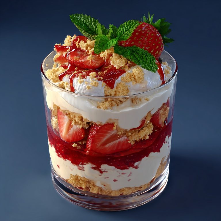 Truskawkowo-Mascarpone i Waniliowa Kruszonka Verrine