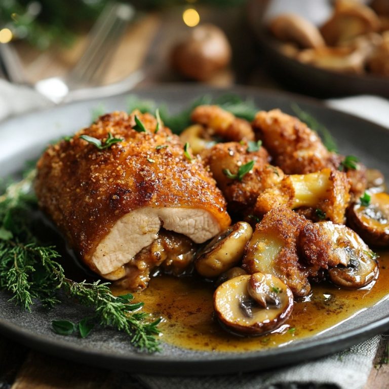 Cordon Bleu z indykiem i grzybami