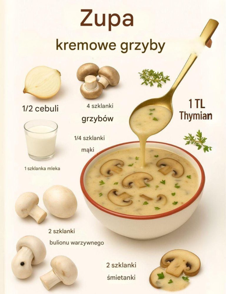 Kremowa zupa grzybowa