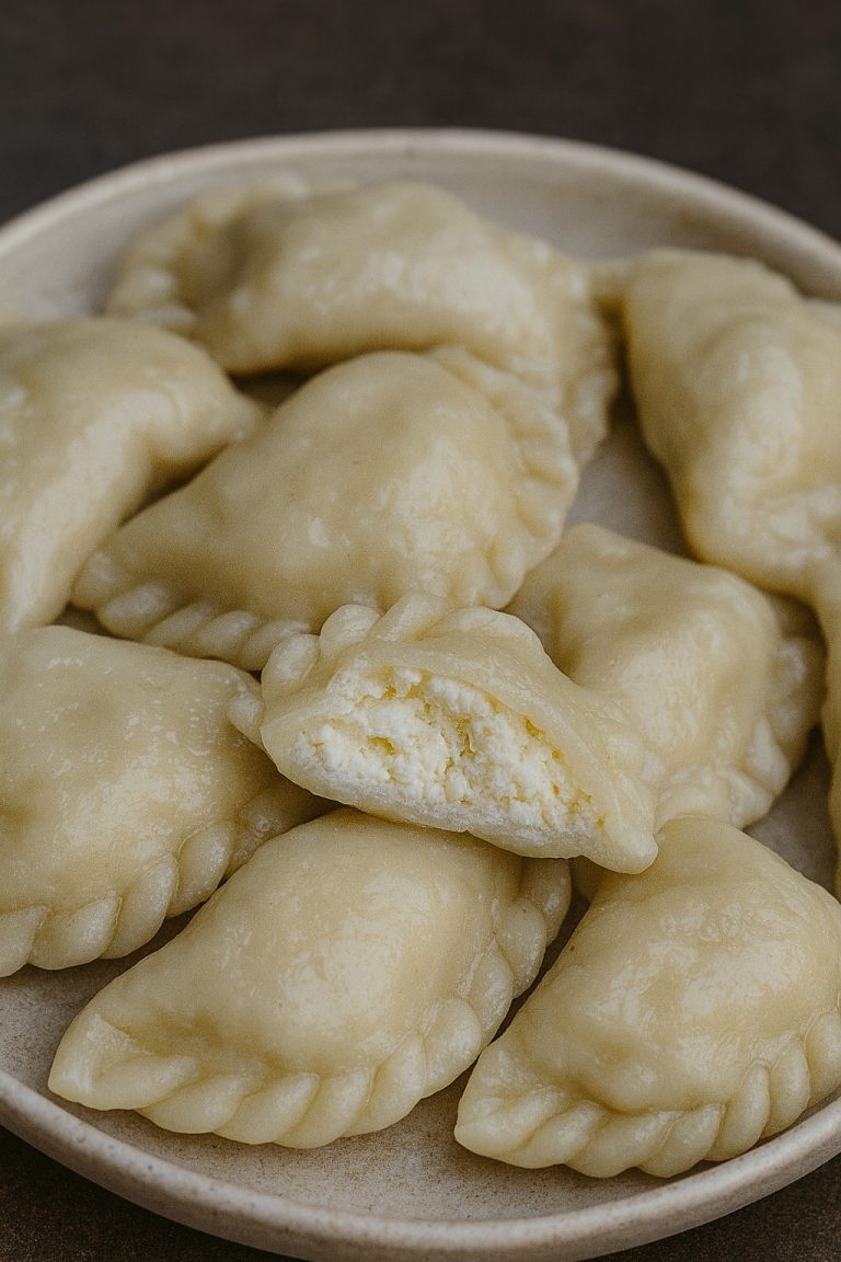 Pierogi z serem na słodko