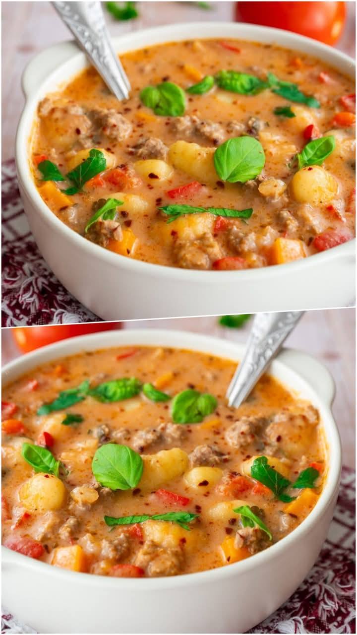 Następnego dnia smakuje tak samo dobrze, jak świeżo przygotowana kremowa zupa gnocchi.