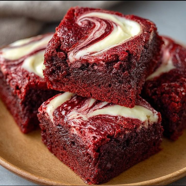 Brownies z fudgy Red Velvet