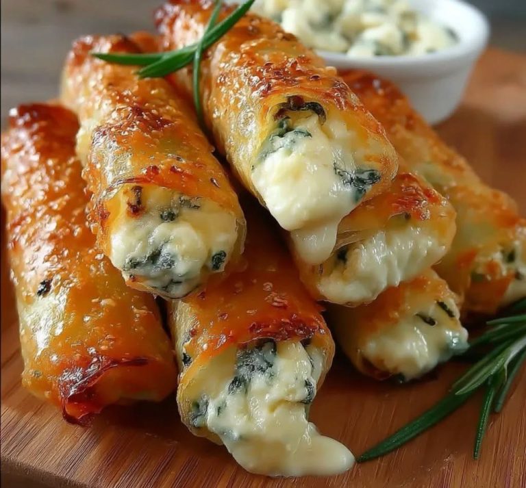 Chrupiące cygara z cukinii z serem feta i mozzarellą