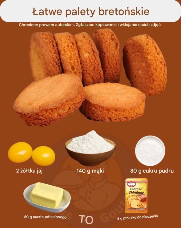 Łatwe krążki bretońskie