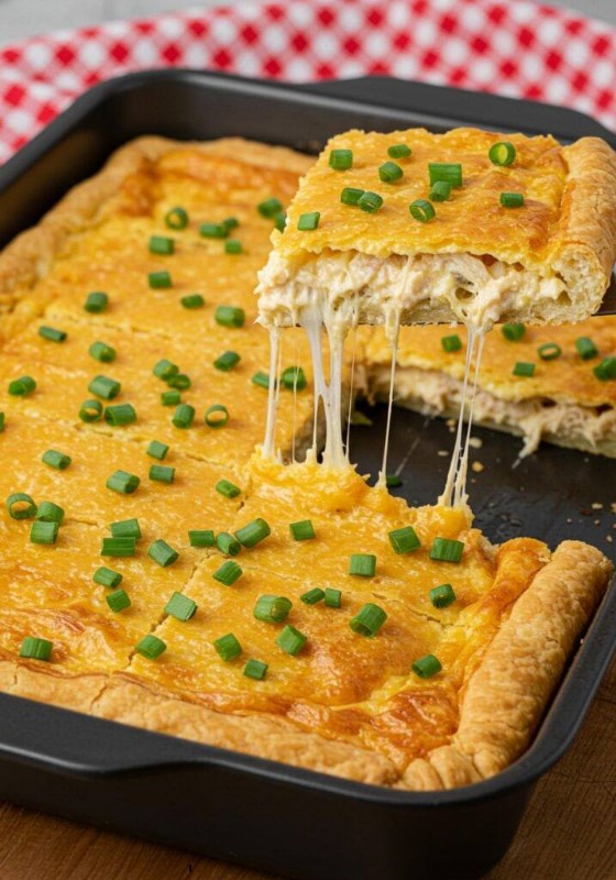 Tarta Cremosa de Pollo con Queso Crema