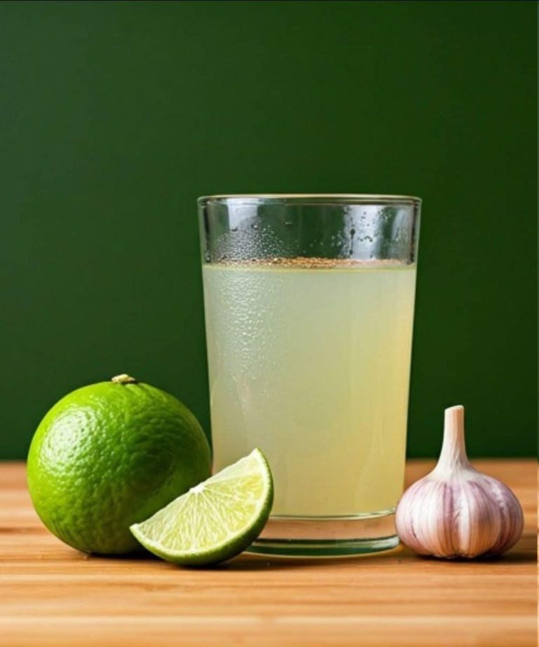 Jengibre rallado, cebolla, ajo, jugo de limón y miel.