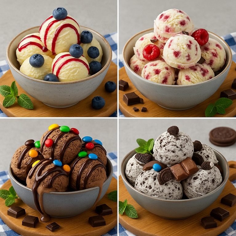 TE ENSEÑO 4 RECETAS DE HELADOS