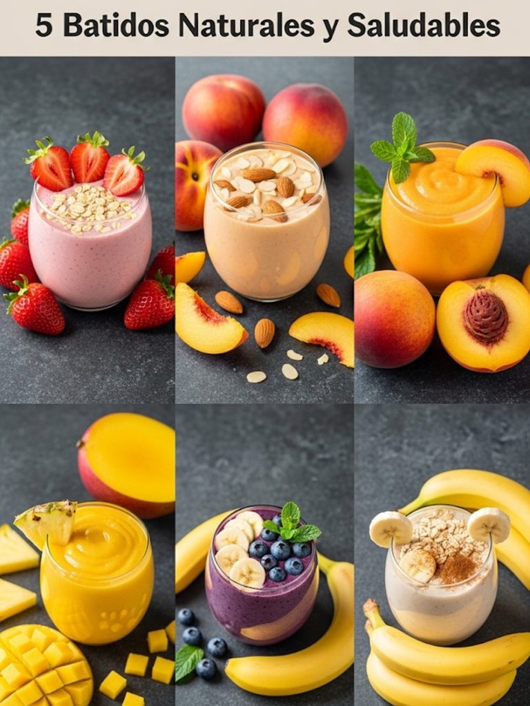 5 Batidos Naturales y Saludables que Nutren y Refrescan