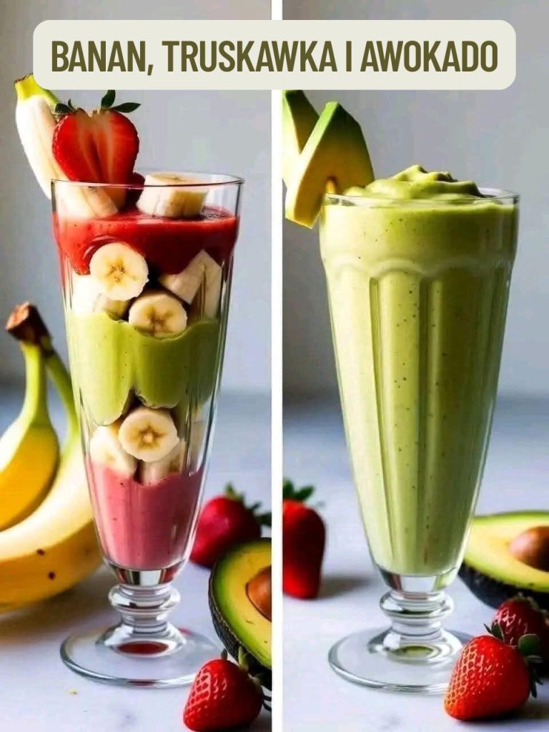 Banan, Truskawka i Awokado – Przepis na Idealny Smoothie
