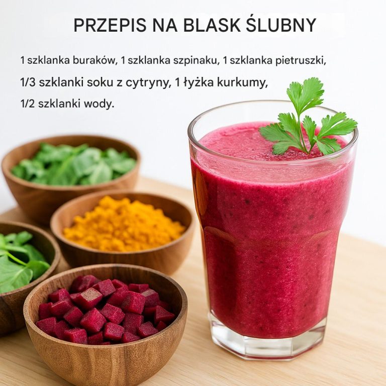 Koktajl Bridal Glow – Naturalny Napój dla Promiennego Blasku skóry