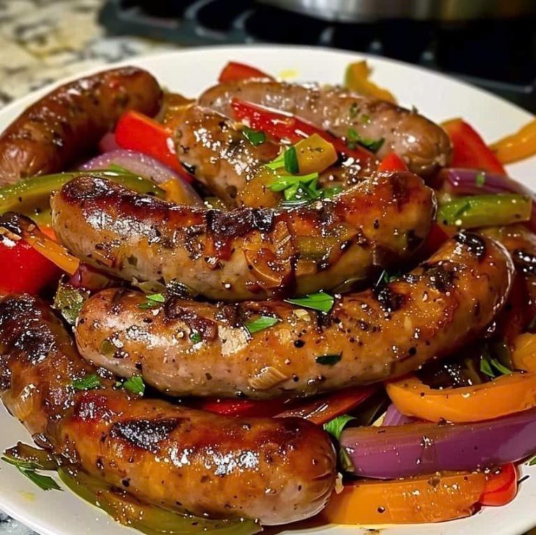 Kiełbasa włoska z papryką i cebulą
