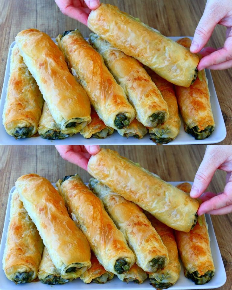 Siempre hago esta receta cuando compro espinacas, lleva harina, agua, aceite y espinacas.