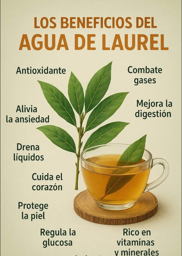 Agua de Laurel: El remedio natural que limpia tu cuerpo desde adentro
