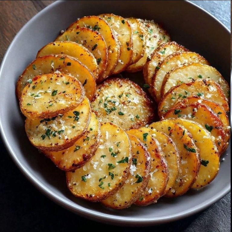 Papas al horno en rodajas