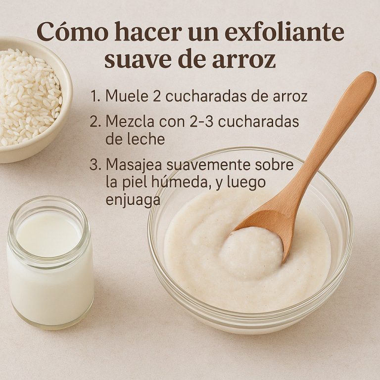 Receta Detallada del Exfoliante de Arroz